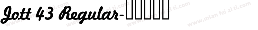 Jott 43 Regular字体转换